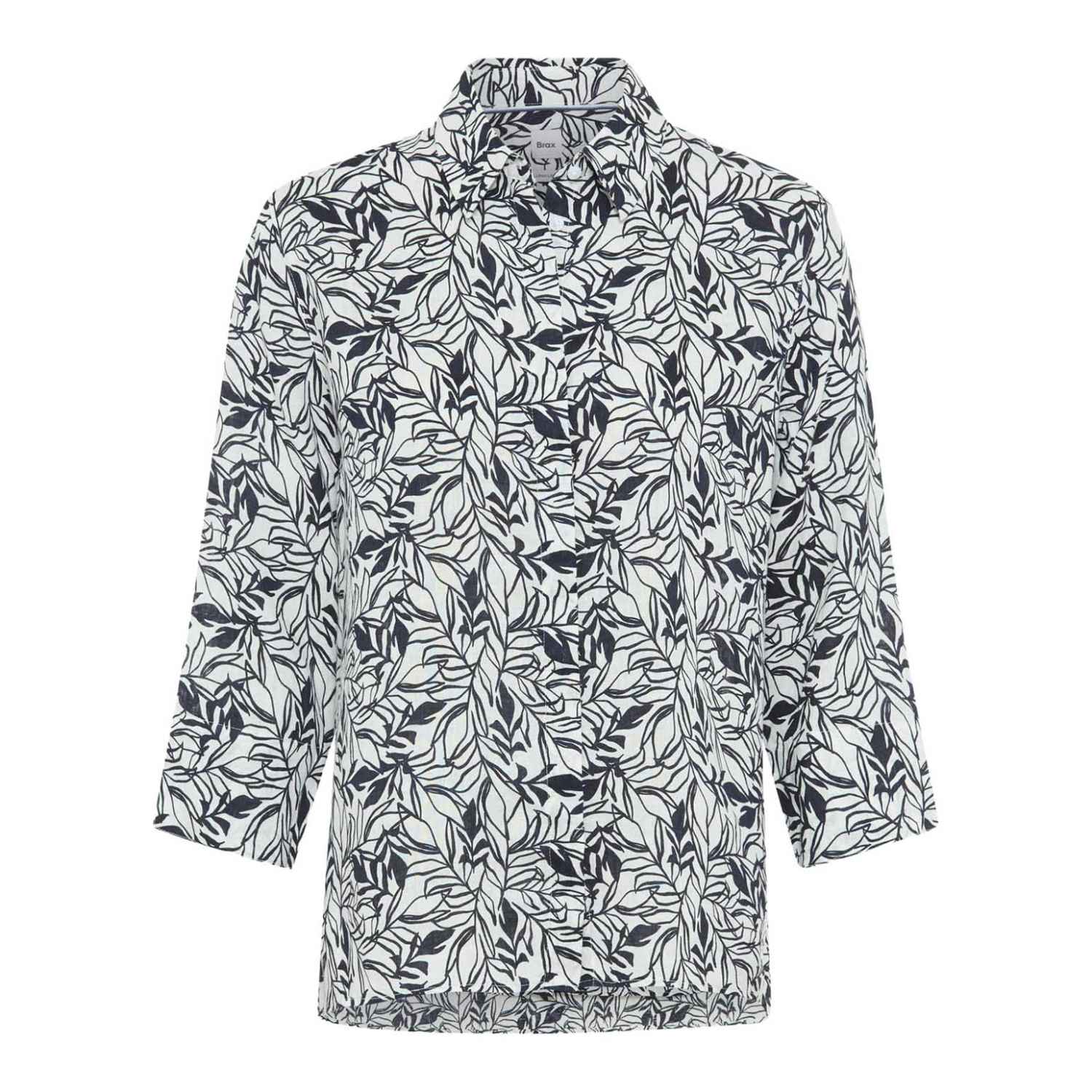 Brax Vicki Printed Linen Shirt